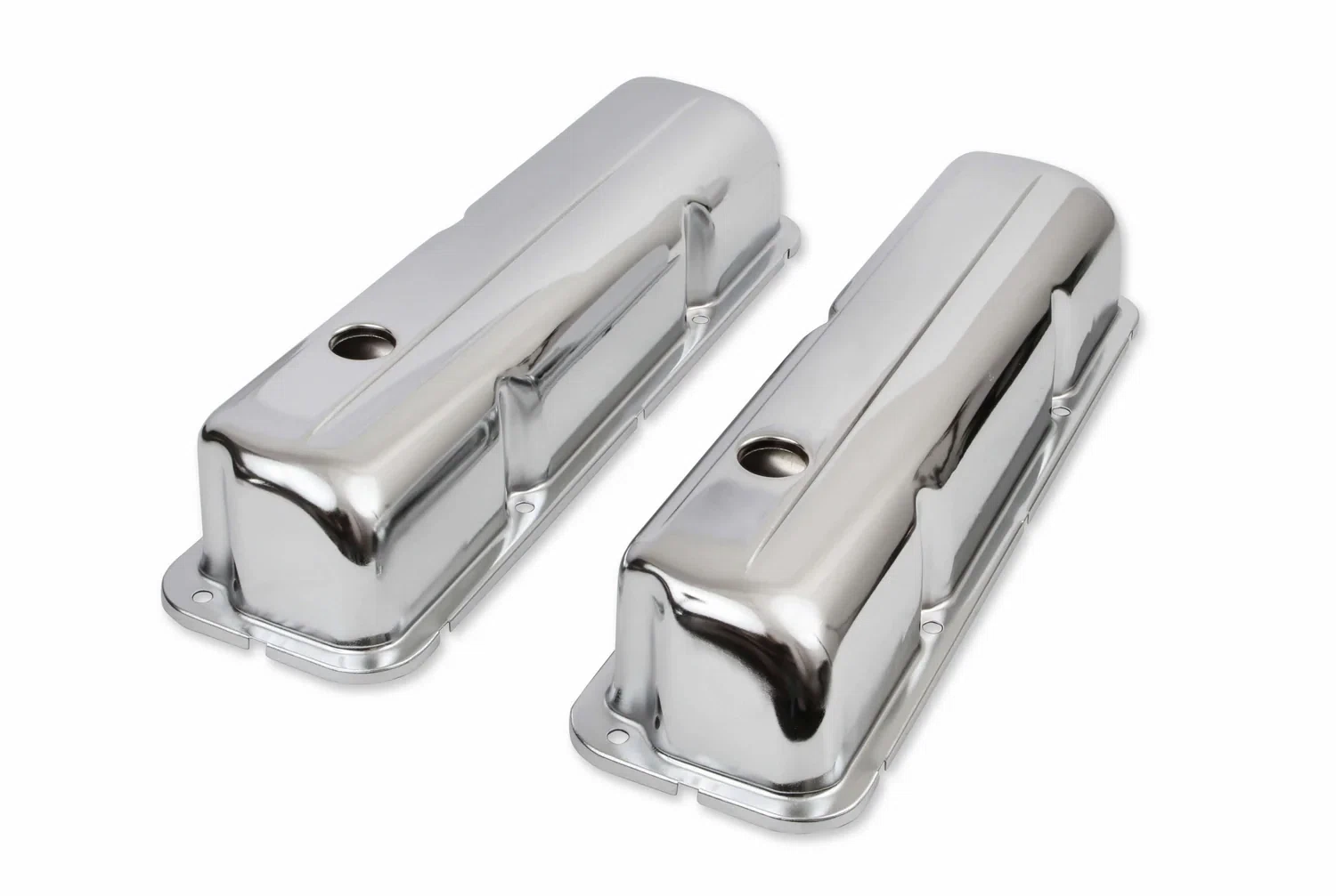 Mr. Gasket Chrome Valve Covers with Baffle - 9412